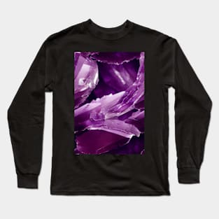 Jewel Pattern - Violet Amethyst, for a bit of luxury in your life! #2 Long Sleeve T-Shirt